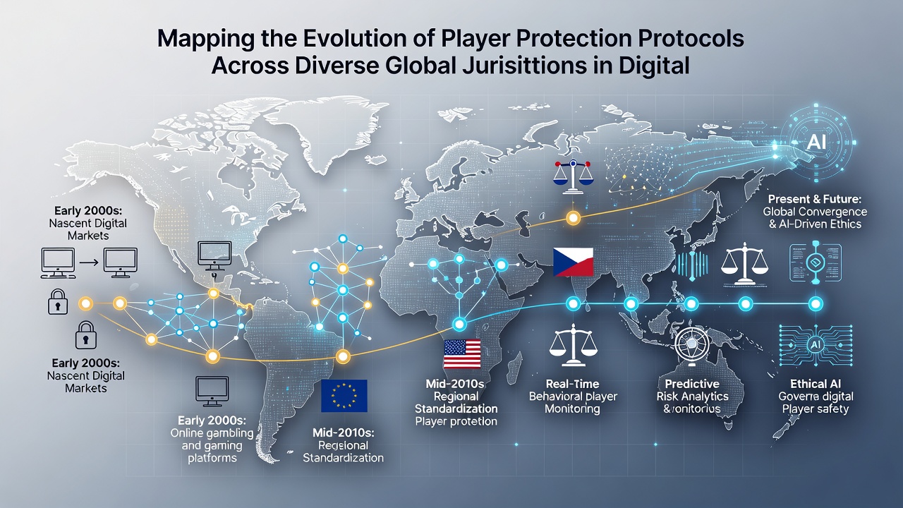 Regulatory officials reviewing player protection dashboards and compliance metrics on multiple screens